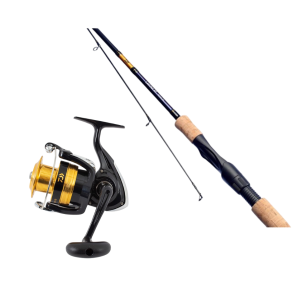Fiskest med Daiwa fiskestang og Daiwa Fiskehjul