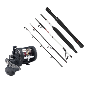 Pirkest med Penn Squadron pirkestang og Penn Warfare havhjul