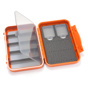 Simms C&F Medium 2-Row WP Tube Fly Case w 5 Comp