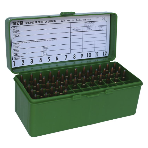 MTM patronbox til alu.-kuff 60 stk. Kal.3006..375H&H