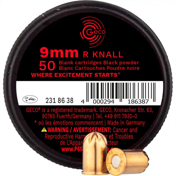 Geco 9 mm Knaldpatroner