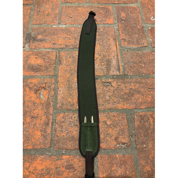 Neopren riffelrem Gr�n m/ patronholder