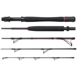 Pirkest Komplet - Penn Squadron pirkestang, Penn Warfare havhjul m/flet-line samt. diverse endegrej