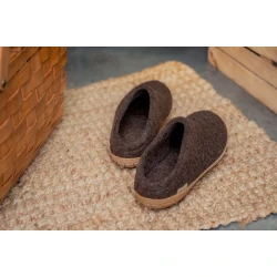 Glerups Tffel med naturgummisl - honey Brown