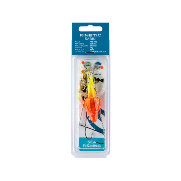 Kinetic Sabiki Pro Yellow Glitter/Red target