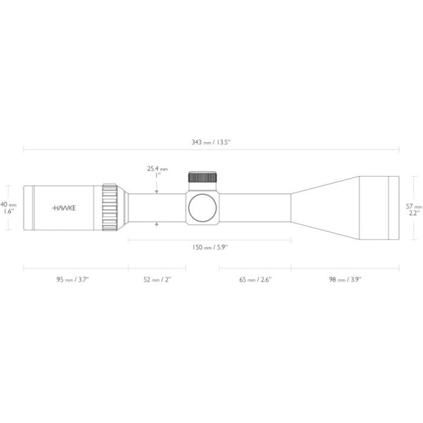 Hawke Vantage IR 3-9x50 Mil Dot