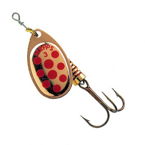 Mepps Aglia kobber m/rde prikker