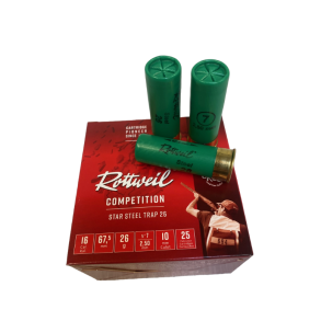 Rottweil Competition Star Steel Flugtskydningspatroner cal 16 - 25 stk