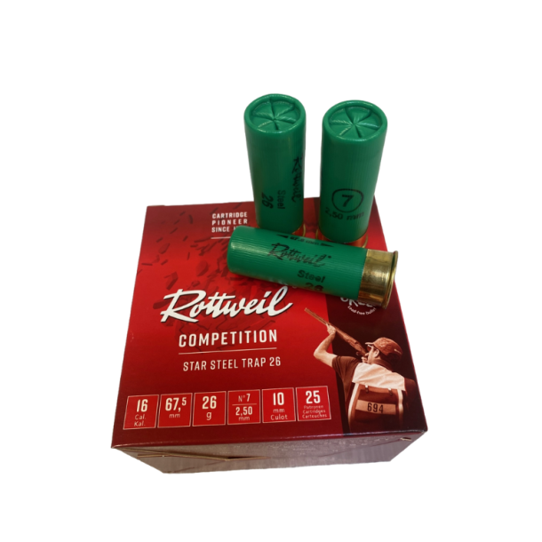 Rottweil Competition Star Steel Flugtskydningspatroner cal 16 - 250 stk