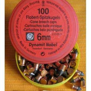 RWS 6mm Flobert-Spitzkugeln